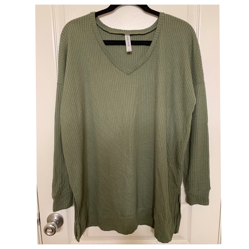 ZENANA THERMAL V-NECK LONGSLEEVE